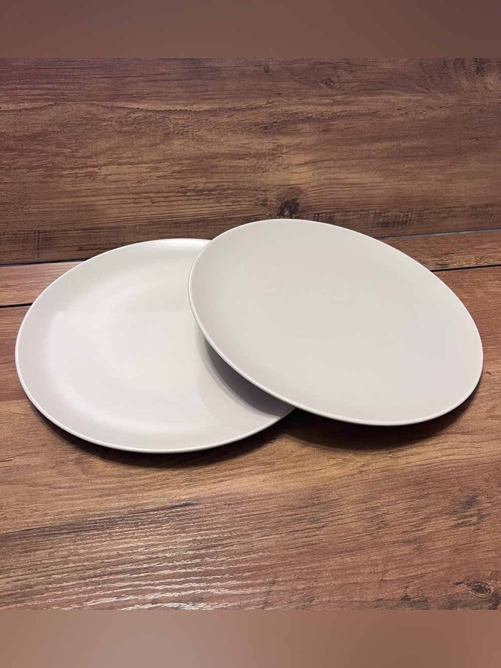 Ikea of Sweden Dinner Plates 10 1/4" Light Gray  12011  Stoneware Set of 2